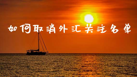 如何取消外汇关注名单_https://m.fsyjjx.cn_期货保证金_第1张