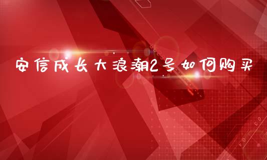 安信成长大浪潮2号如何购买_https://m.fsyjjx.cn_股指期货保证金_第1张