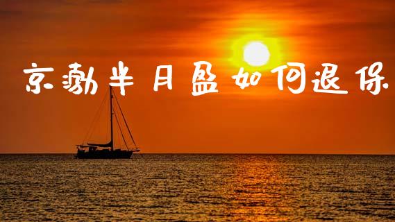 京渤半月盈如何退保_https://m.fsyjjx.cn_期货保证金_第1张