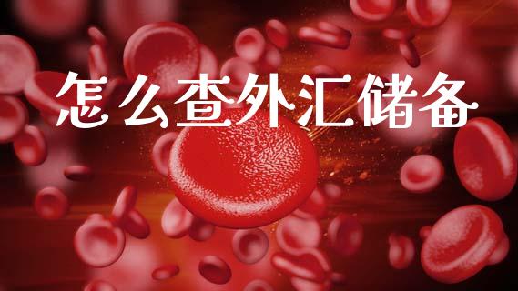 怎么查外汇储备_https://m.fsyjjx.cn_股指期货保证金_第1张