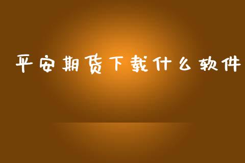 平安期货下载什么软件_https://m.fsyjjx.cn_期货保证金_第1张