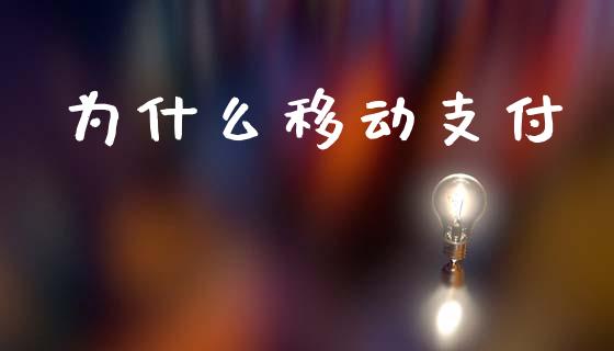 为什么移动支付_https://m.fsyjjx.cn_期货如何开户_第1张