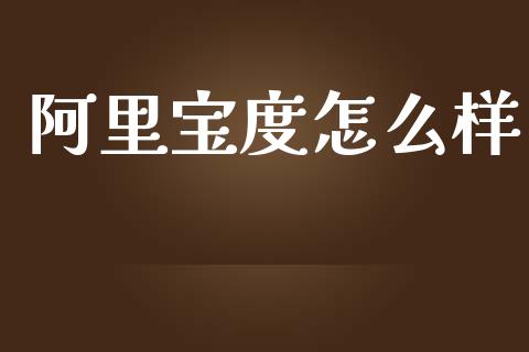 阿里宝度怎么样_https://m.fsyjjx.cn_期货如何开户_第1张
