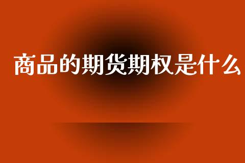 商品的期货期权是什么_https://m.fsyjjx.cn_期货保证金_第1张