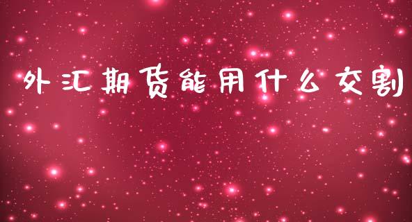外汇期货能用什么交割_https://m.fsyjjx.cn_股指期货保证金_第1张