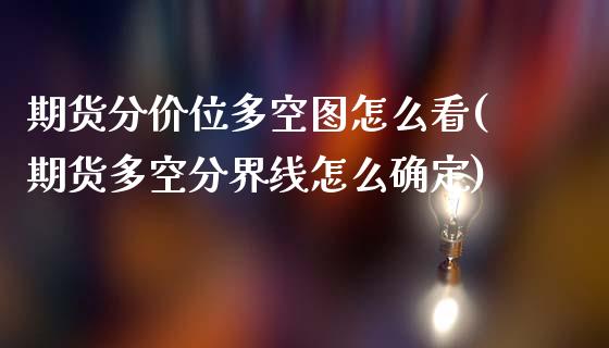 期货分价位多空图怎么看(期货多空分界线怎么确定)_https://m.fsyjjx.cn_股指期货保证金_第1张