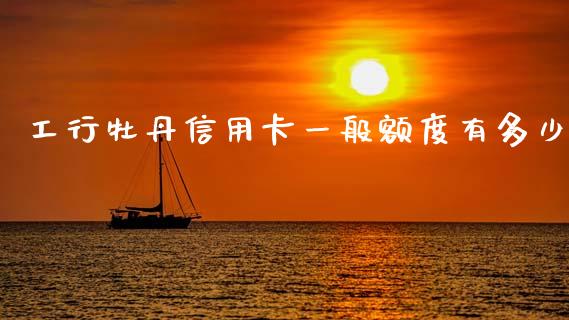 工行牡丹信用卡一般额度有多少_https://m.fsyjjx.cn_期货保证金计算_第1张