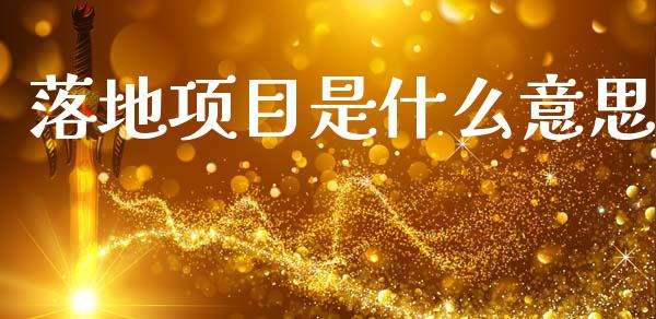 落地项目是什么意思_https://m.fsyjjx.cn_股指期货保证金_第1张