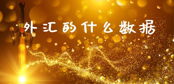外汇的什么数据_https://m.fsyjjx.cn_期货如何开户_第1张