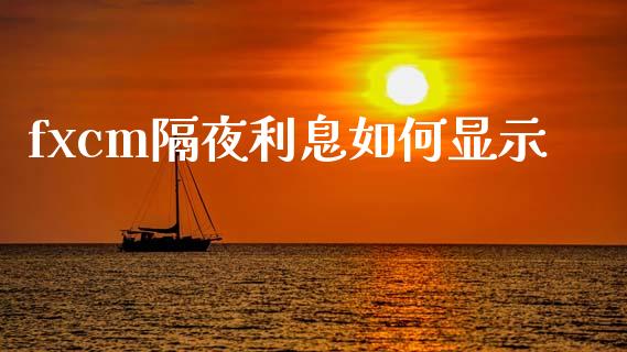 fxcm隔夜利息如何显示_https://m.fsyjjx.cn_期货保证金计算_第1张