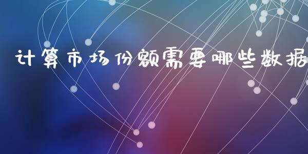 计算市场份额需要哪些数据_https://m.fsyjjx.cn_股指期货保证金_第1张