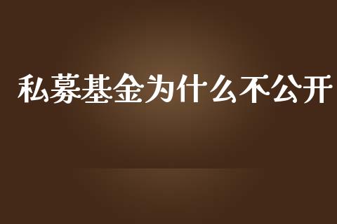 私募基金为什么不公开_https://m.fsyjjx.cn_股指期货保证金_第1张