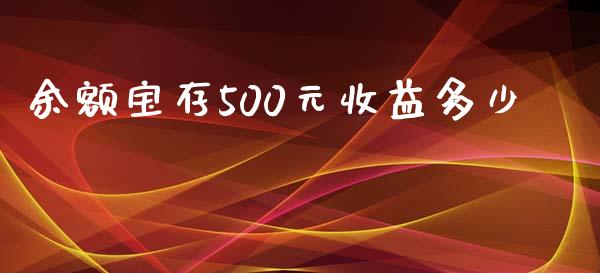 余额宝存500元收益多少_https://m.fsyjjx.cn_期货如何开户_第1张