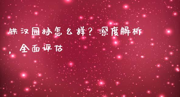 铁汉园林怎么样？深度解析，全面评估_https://m.fsyjjx.cn_期货如何开户_第1张