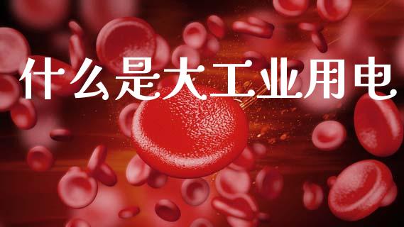 什么是大工业用电_https://m.fsyjjx.cn_期货保证金计算_第1张