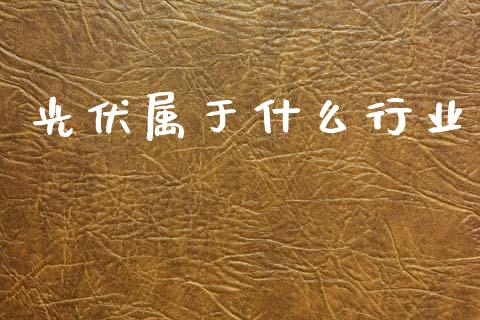 光伏属于什么行业_https://m.fsyjjx.cn_期货如何开户_第1张