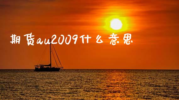 期货au2009什么意思_https://m.fsyjjx.cn_股指期货保证金_第1张