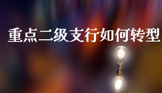 重点二级支行如何转型_https://m.fsyjjx.cn_期货保证金_第1张