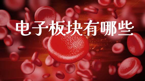 电子板块有哪些_https://m.fsyjjx.cn_期货保证金_第1张