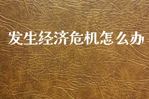发生经济危机怎么办_https://m.fsyjjx.cn_期货如何开户_第1张