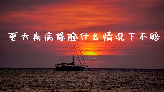 重大疾病保险什么情况下不赔_https://m.fsyjjx.cn_期货保证金_第1张
