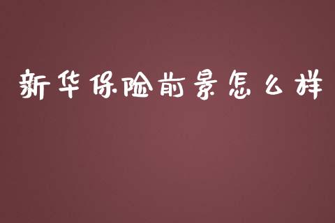新华保险前景怎么样_https://m.fsyjjx.cn_期货如何开户_第1张