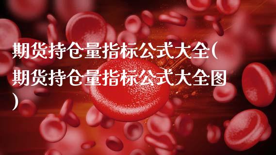 期货持仓量指标公式大全(期货持仓量指标公式大全图)_https://m.fsyjjx.cn_期货保证金计算_第1张