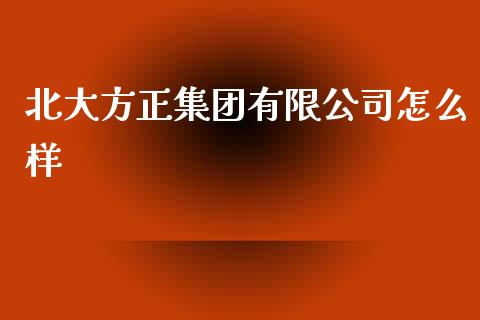 北大方正集团有限公司怎么样_https://m.fsyjjx.cn_期货保证金_第1张