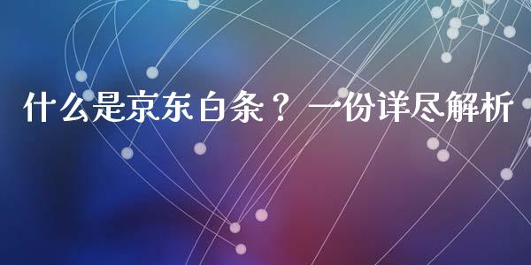 什么是京东白条？ 一份详尽解析_https://m.fsyjjx.cn_股指期货保证金_第1张