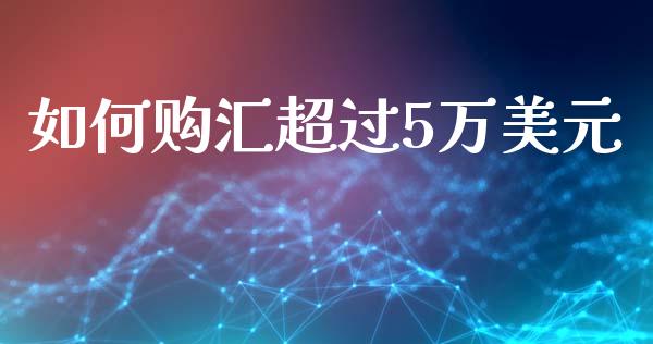 如何购汇超过5万美元_https://m.fsyjjx.cn_期货如何开户_第1张