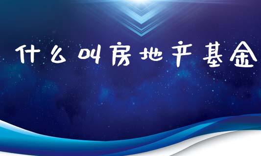 什么叫房地产基金_https://m.fsyjjx.cn_期货保证金_第1张