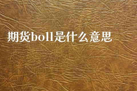 期货boll是什么意思_https://m.fsyjjx.cn_期货如何开户_第1张