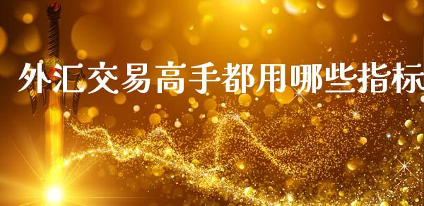 外汇交易高手都用哪些指标_https://m.fsyjjx.cn_股指期货保证金_第1张