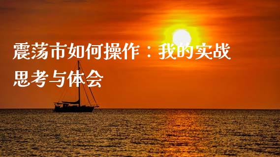 震荡市如何操作：我的实战思考与体会_https://m.fsyjjx.cn_期货如何开户_第1张