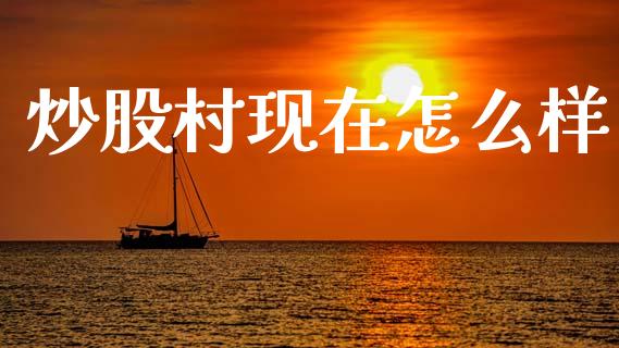 炒股村现在怎么样_https://m.fsyjjx.cn_期货如何开户_第1张