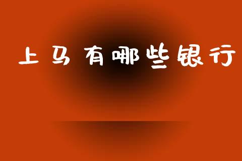 上马有哪些银行_https://m.fsyjjx.cn_股指期货保证金_第1张