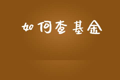 如何查基金_https://m.fsyjjx.cn_期货保证金计算_第1张
