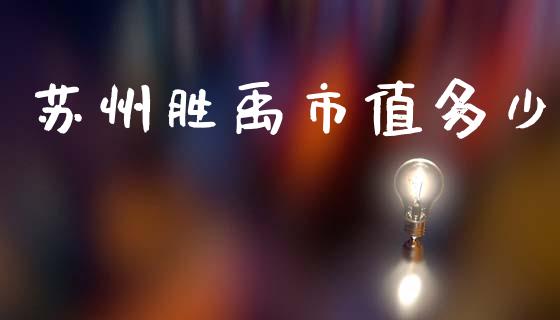 苏州胜禹市值多少_https://m.fsyjjx.cn_期货保证金计算_第1张