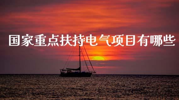 国家重点扶持电气项目有哪些_https://m.fsyjjx.cn_股指期货保证金_第1张