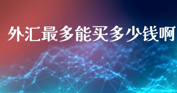 外汇最多能买多少钱啊_https://m.fsyjjx.cn_期货如何开户_第1张
