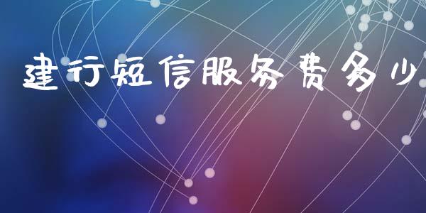 建行短信服务费多少_https://m.fsyjjx.cn_期货保证金计算_第1张