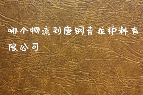 哪个物流到唐钢青龙炉料有限公司_https://m.fsyjjx.cn_期货保证金_第1张