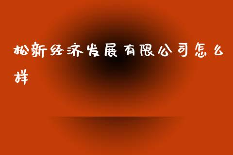 松新经济发展有限公司怎么样_https://m.fsyjjx.cn_股指期货保证金_第1张