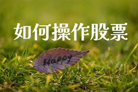 如何操作股票_https://m.fsyjjx.cn_期货保证金计算_第1张