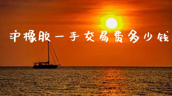 沪橡胶一手交易费多少钱_https://m.fsyjjx.cn_期货保证金计算_第1张