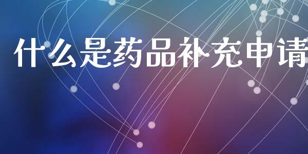 什么是药品补充申请_https://m.fsyjjx.cn_股指期货保证金_第1张