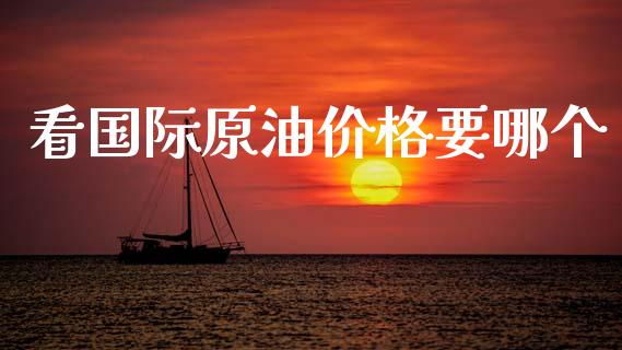 看国际原油价格要哪个_https://m.fsyjjx.cn_股指期货保证金_第1张