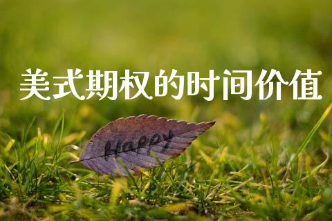 美式期权的时间价值_https://m.fsyjjx.cn_期货保证金_第1张