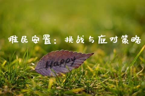 难民安置：挑战与应对策略_https://m.fsyjjx.cn_期货保证金_第1张