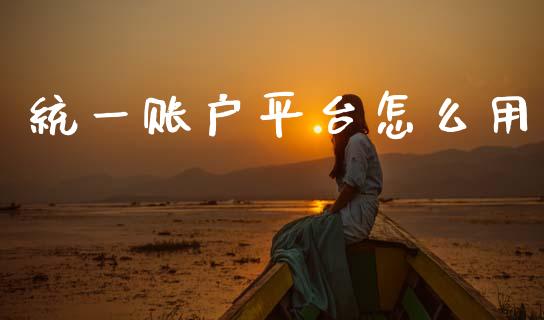 统一账户平台怎么用_https://m.fsyjjx.cn_期货保证金计算_第1张